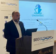 Capt. Ioannis Androulakis – Conference keynote speaker: “We demonstrated the added value of the UnderSec system in bolstering maritime security operations”.